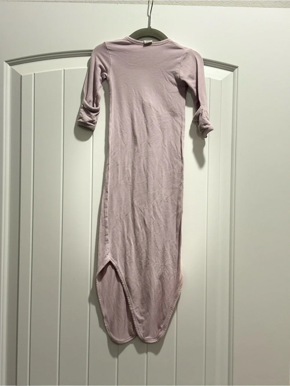 Larkspur Baby Bamboo Knotted Gown 0-6M Dusty Mauve